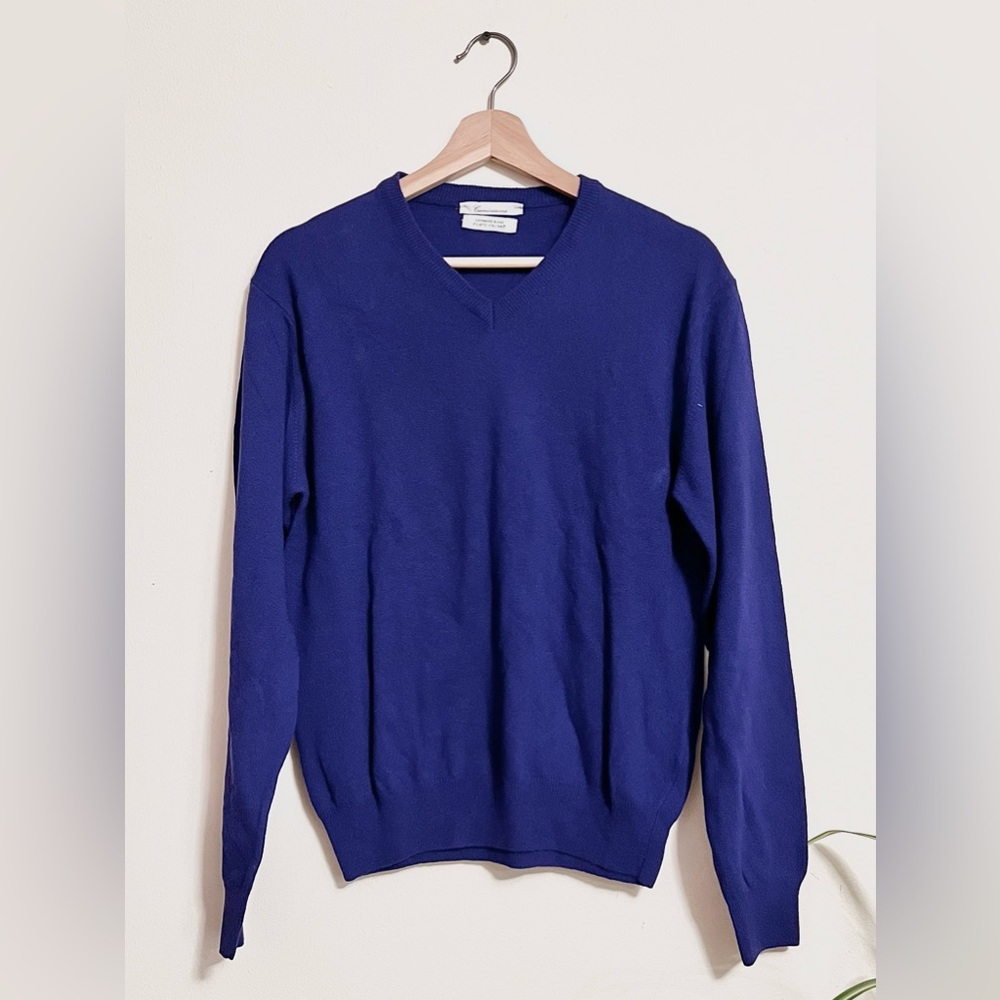 Camicissima Knit Sweater Purple Men Size M Filato Italiano Cashmere Italy